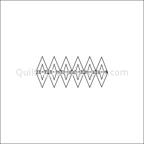 Aztec Triangle Rhythm - quilting pantograph