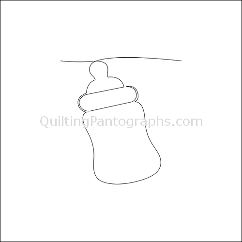 Baby Bottle Time - quilting pantograph