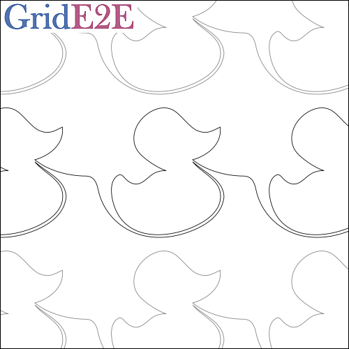 Baby Ducks - quilting pantograph