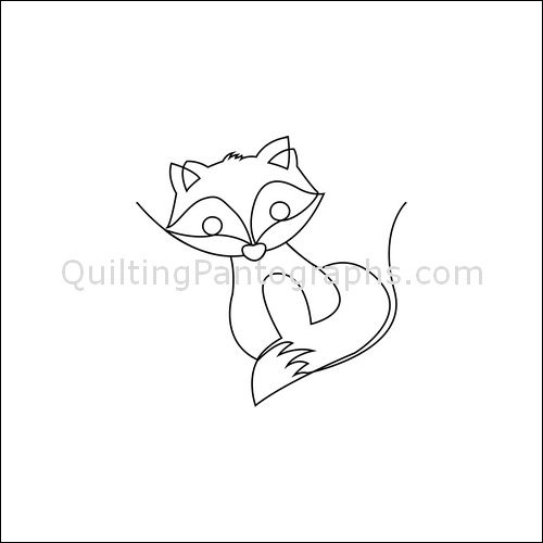 Baby Fox - quilting pantograph
