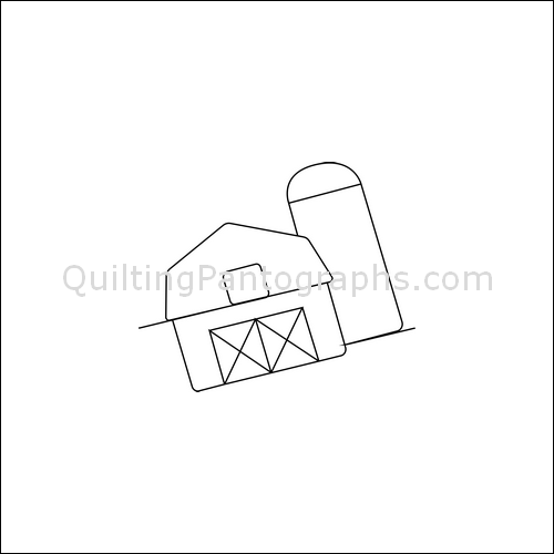 Barn and Silo - quilting pantograph