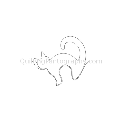 Black Cat - quilting pantograph