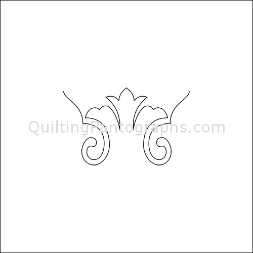 Blooming Motif - quilting pantograph