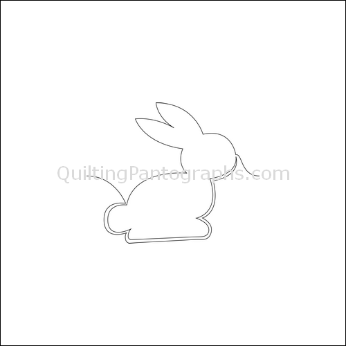 Bunny Rabbit Hop - quilting pantograph