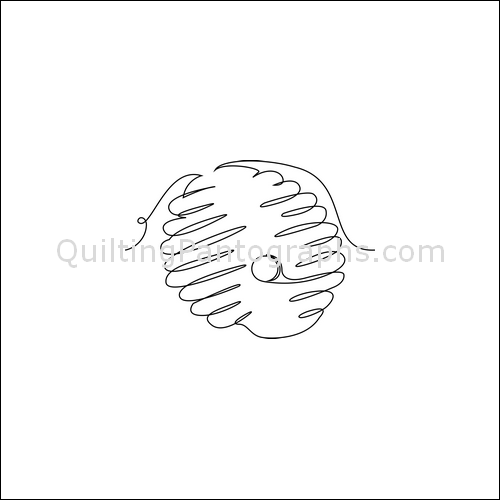Buzzing Bees Beehive - quilting pantograph