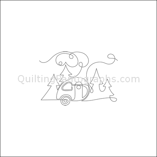 Camping Trailer - quilting pantograph