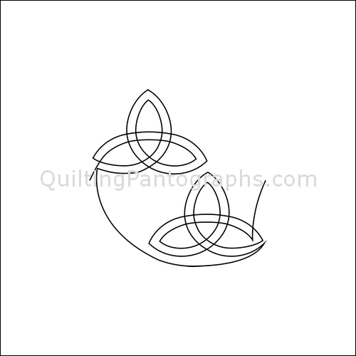 Celtic Triangles - quilting pantograph