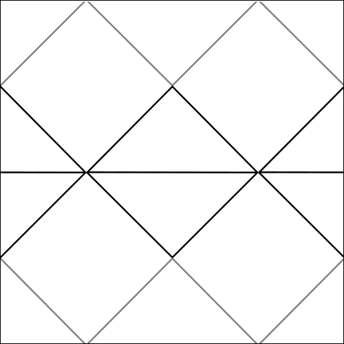 Chicken Wire Diamonds - quilting pantograph