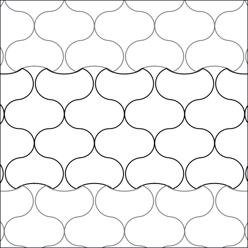 Chicken Wire Fence - quilting pantograph