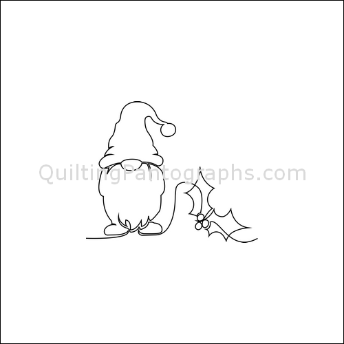 Christmas Gnomes - quilting pantograph