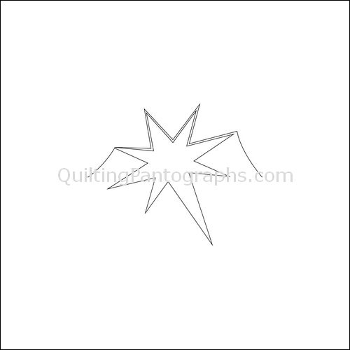 Christmas Star - quilting pantograph