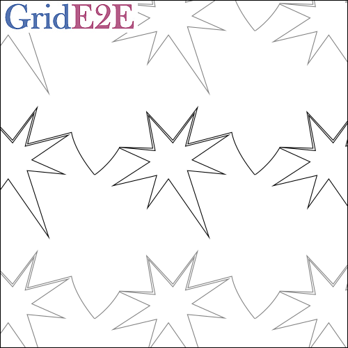 Christmas Star - quilting pantograph