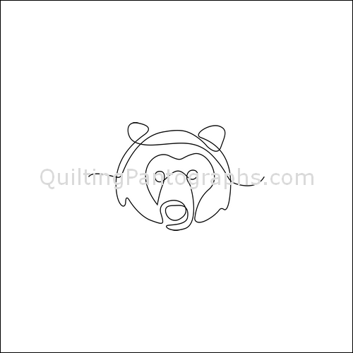 Claire Bear - quilting pantograph