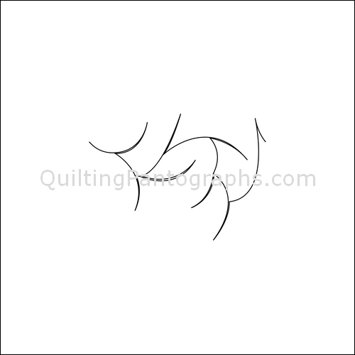 Clinging Vines - quilting pantograph