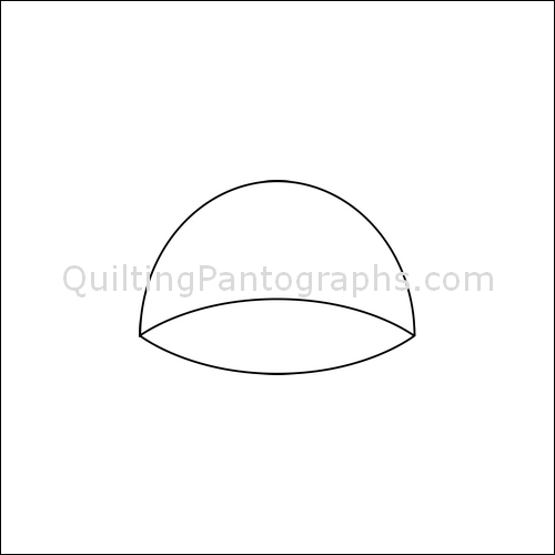 Curved Circle Tops quilting pantograph