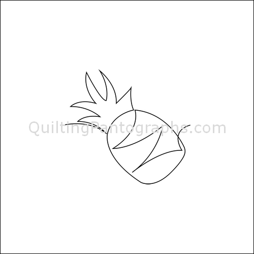 Dancing Pineapples - quilting pantograph