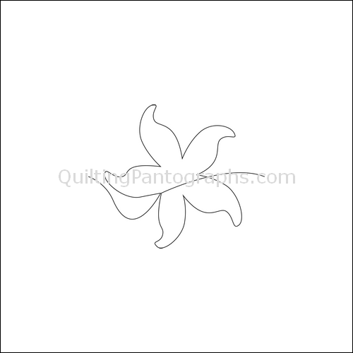Dancing Starfish - quilting pantograph