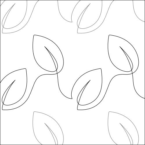Dogwood Leaves - quilting pantograph