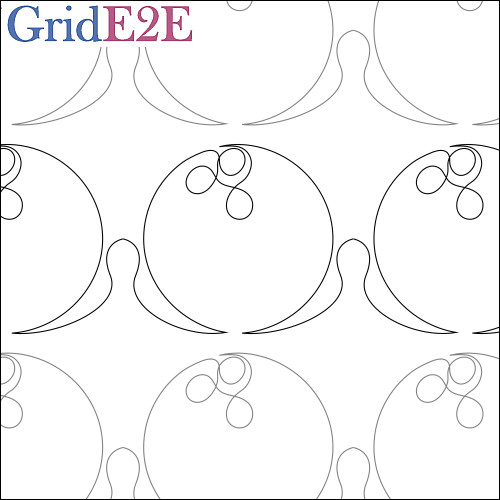 Dylan's Bowling Ball - quilting pantograph