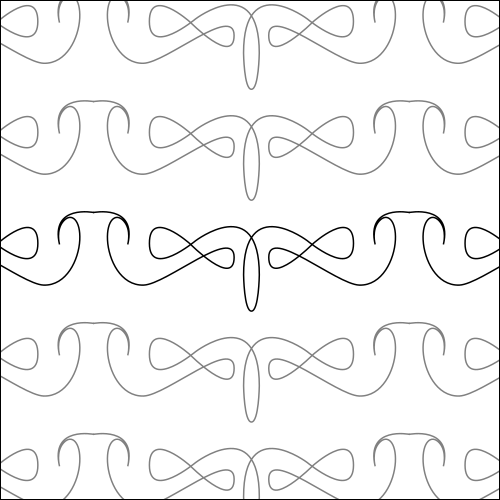 Elegant Loops - quilting pantograph