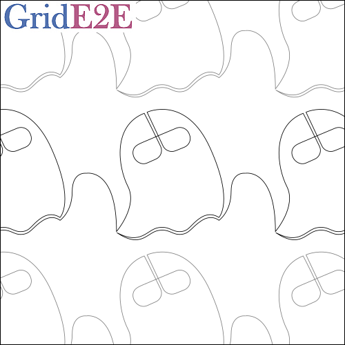 Floating Ghosts - quilting pantograph