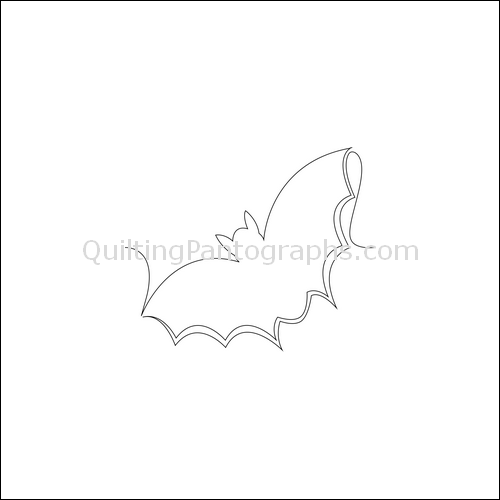 Flying Bats - quilting pantograph