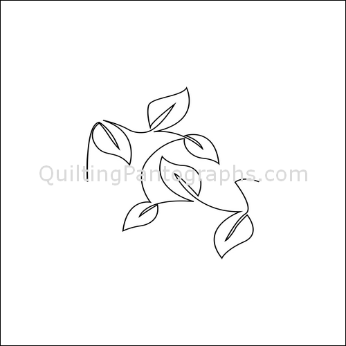 Forest Leaves - quilting pantograph