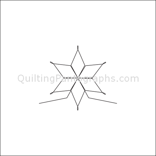 Frosty Snowflakes - quilting pantograph
