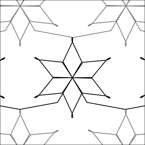 Frosty Snowflakes - quilting pantograph