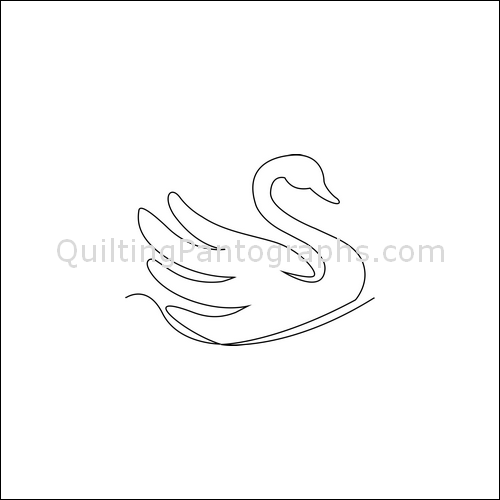 Graceful Swan - quilting pantograph