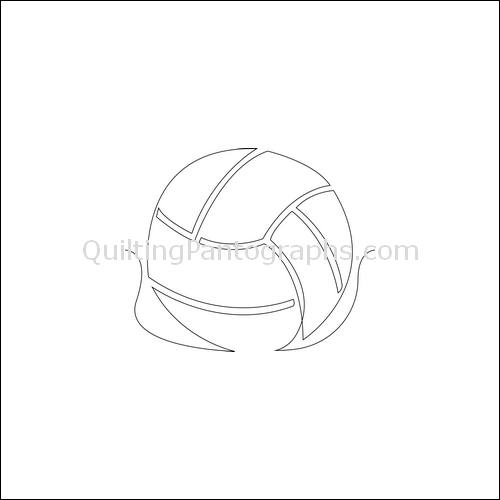 Gracie's Volleyball - quilting pantograph