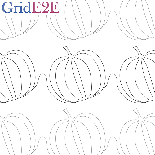 Great Pumpkin - quilting pantograph