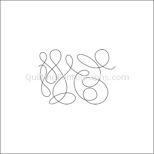 Groups of Loops - quilting pantograph