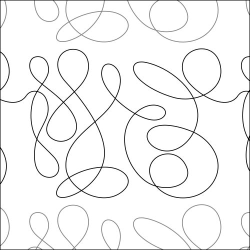 Groups of Loops - quilting pantograph