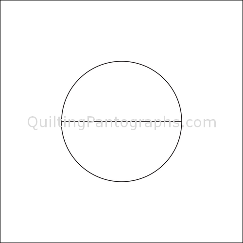 Half Moon Circles - quilting pantograph