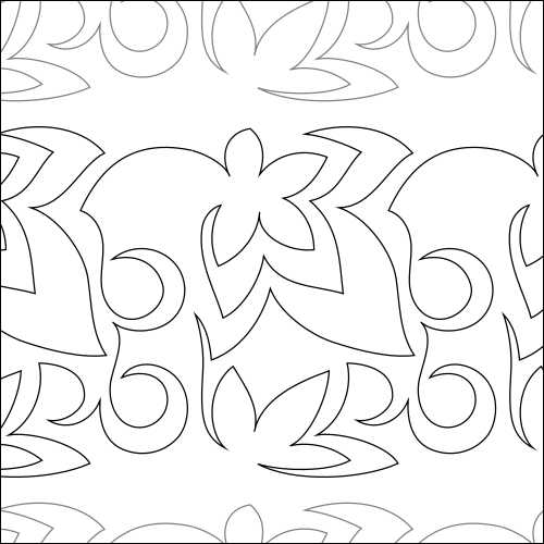 Hawaiian Flowers - quilting pantograph