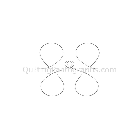 Hearts in Loops - Quilting Pantograph Pattern — QuiltingPantographs.com