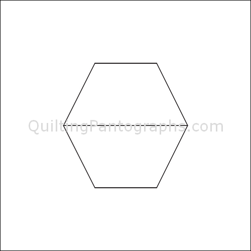 Hexagon Cubes - quilting pantograph