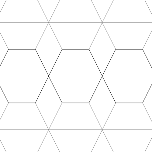 Hexagon Cubes - quilting pantograph