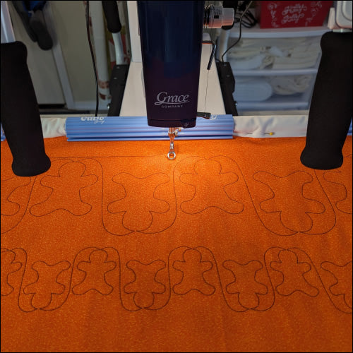 Gingerbread Men- quilting pantograph