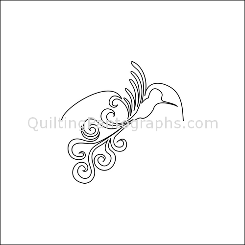 Holly's Hummingbirds - quilting pantograph
