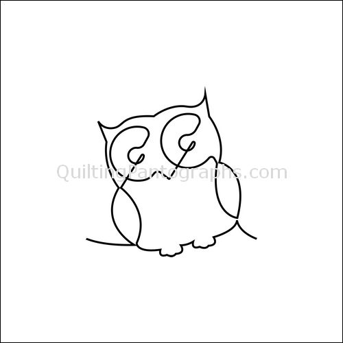Hoot Owl - quilting pantograph