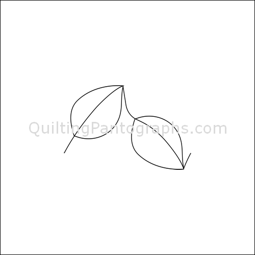 Italian Plum Leaves - quilting pantograph