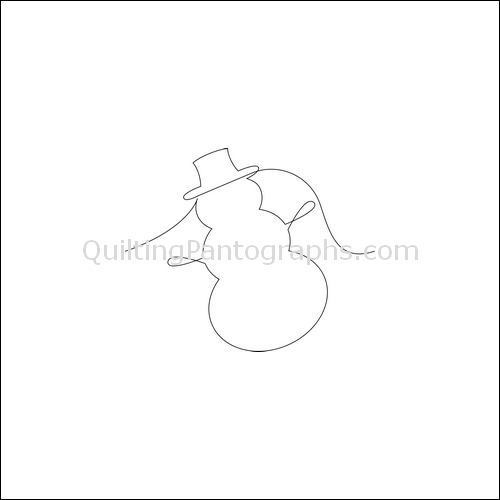 Jolly Snowman - quilting pantograph