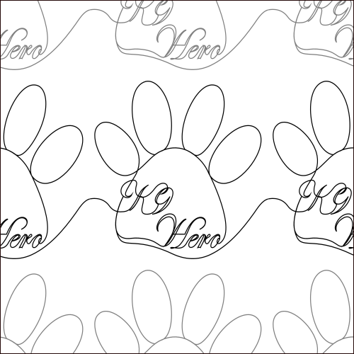 K9 Hero quilting pantograph