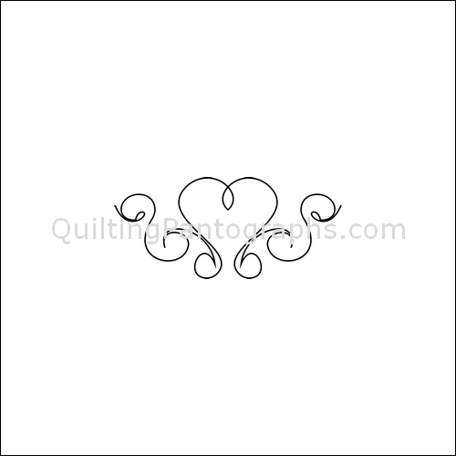 Lacy Hearts - quilting pantograph