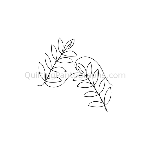 Lattice Leaves - quilting pantograph