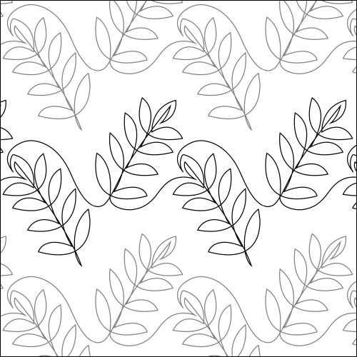 Lattice Leaves - quilting pantograph