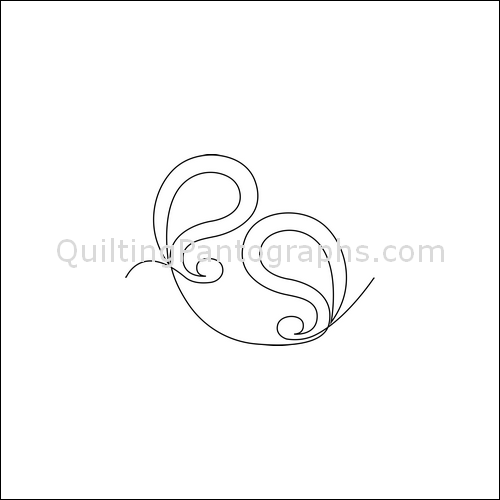 Lazy Paisley - quilting pantograph