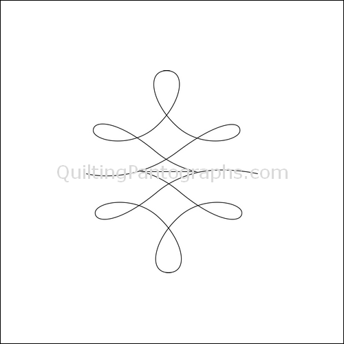 Leaping Loops - quilting pantograph